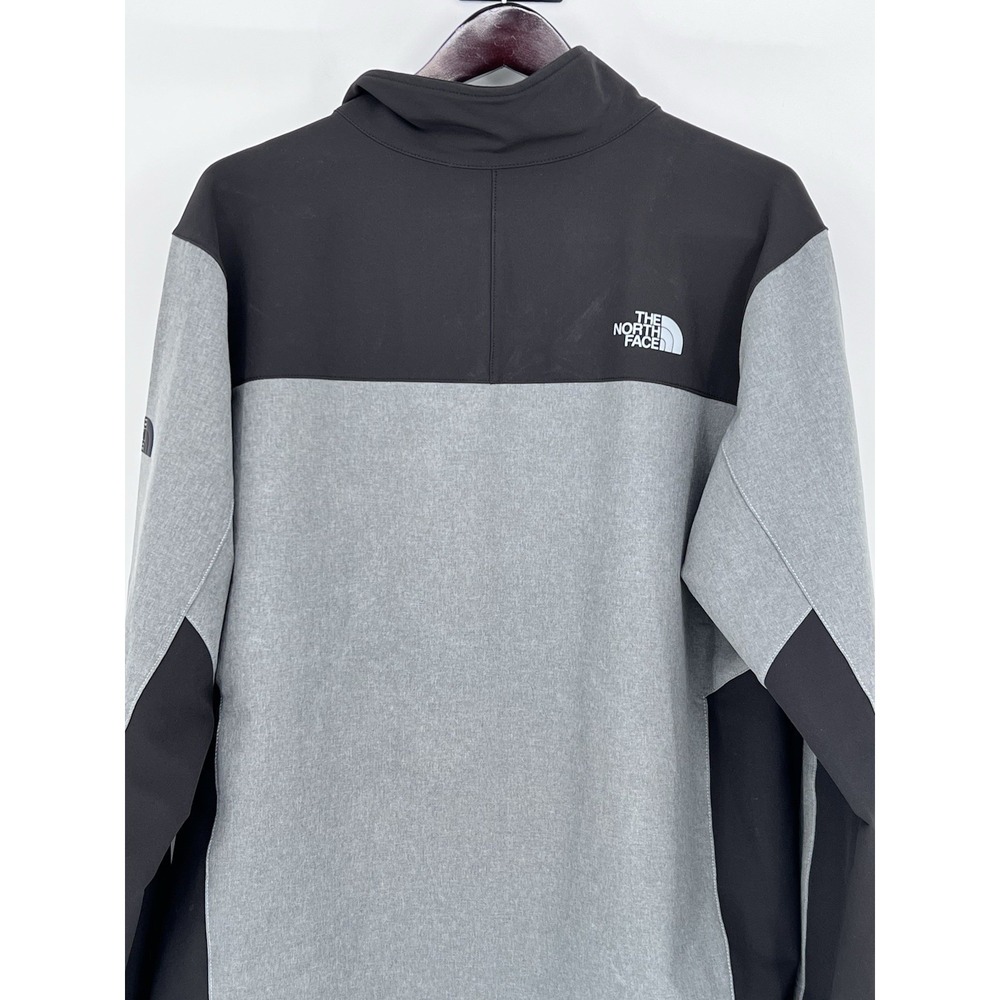 The North Face Men's Tech Stretch Soft Shell Jacket Full Zip Size Lg Wind LOGO - Picture 12 of 14